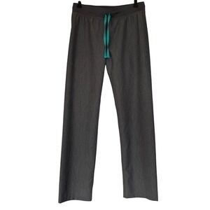 FIGS Technical Collection Scrub Pants Charcoal Grey Teal Drawstring S/T T21003T